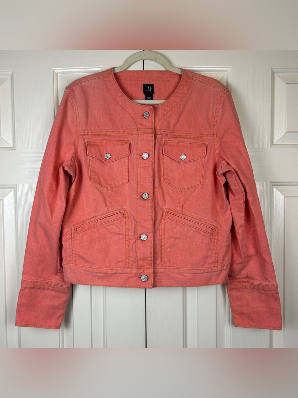GAP Coral Pink Denim Jacket